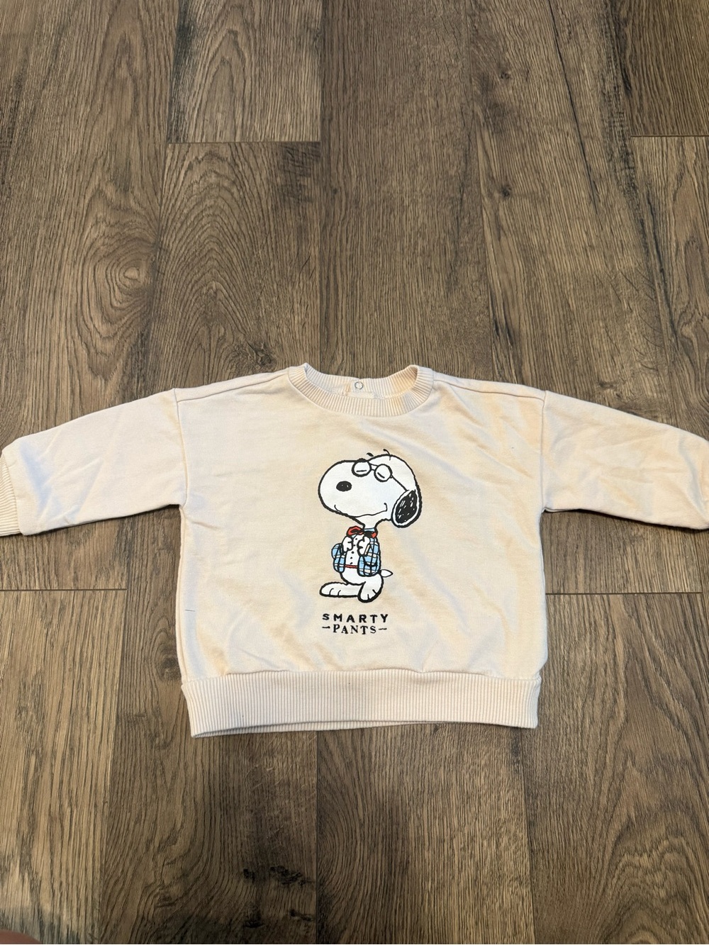 Peanuts Beige Snoopy Sweatshirt with Graphic